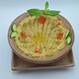 (سلطة أبو السيد   (باذنجان مشوي مهروس مع الخضار)